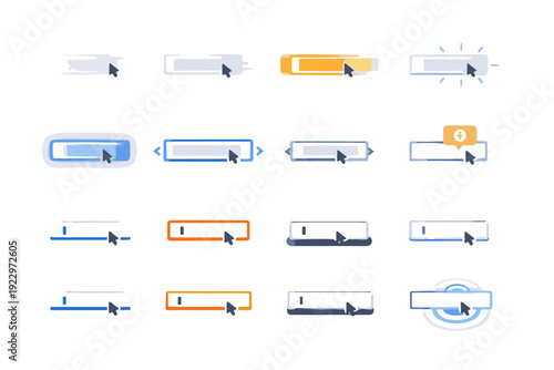 Accent vector border slide collapse expand ui icon fade animation flat rename