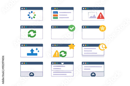 Image loading generation vector content icon offline simple collapsed state loaded panel