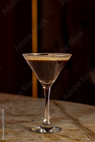 Caribbean cocktail in a glass