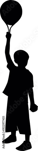 a boy playing tennis, silhouette vector