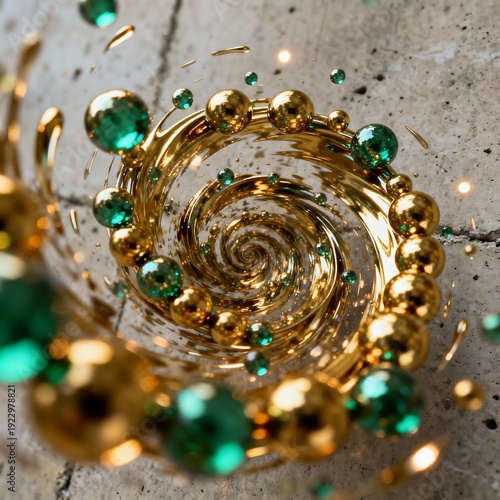 Mercury Vortex on Concrete