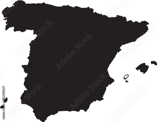 High-Resolution Black Silhouette Map of Pennsylvania State Showing Detailed US State Border Outline