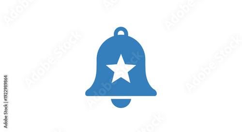 Blue Bell with White Star Icon.