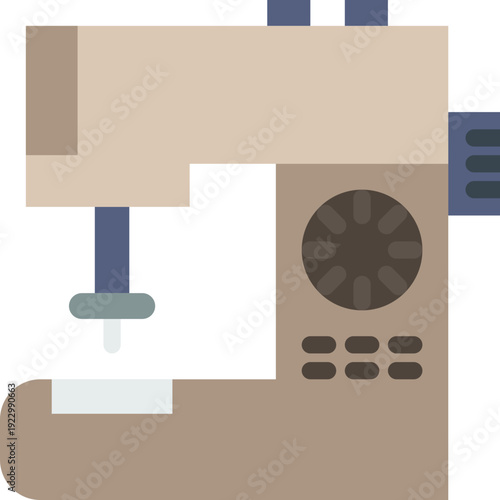 A vintage sewing machine with a retro aesthetic, a tool for crafting and design