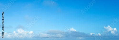 White clouds in blue sky