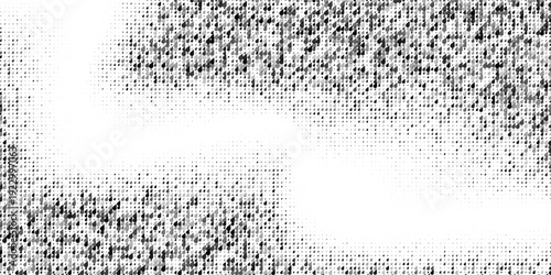 Abstract Black White Halftone Dot Noise Texture Background, Retro Comic Grain Pattern for Poster Banner Print Graphic Design