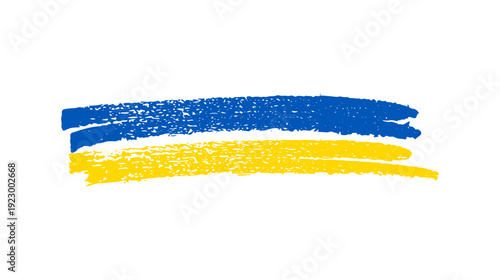 Ukrainian national flag in grunge style