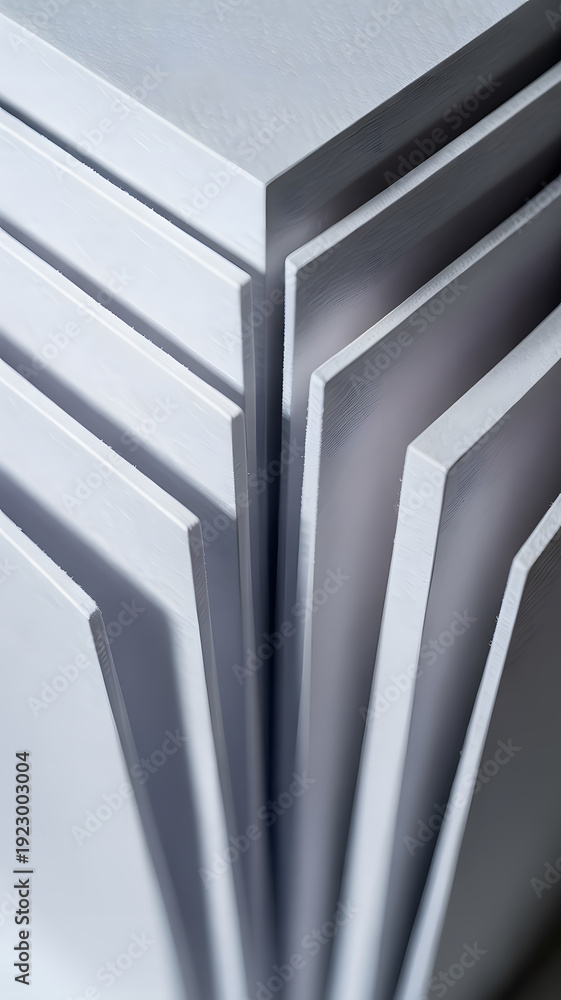 Obraz premium stack of white cardboard sheets