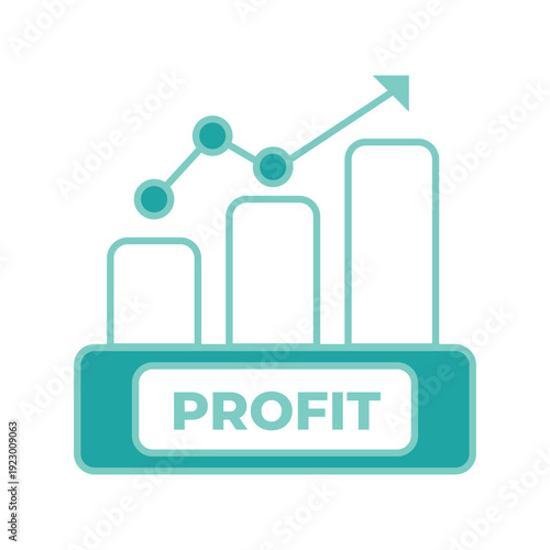 profit graph showing finance and economy growth