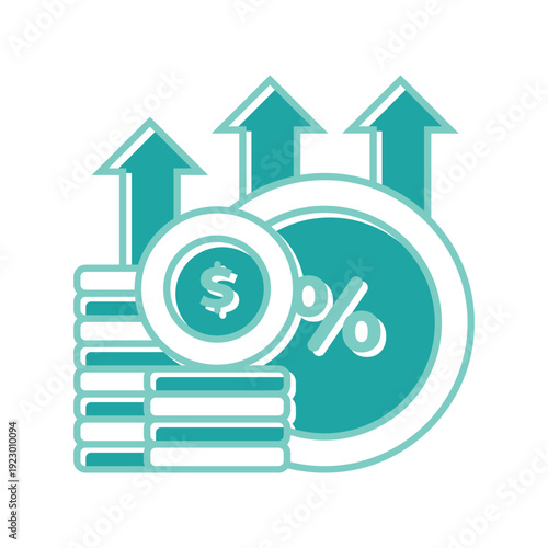 Optimizing Finance and Economy Capital Growth and Investment Returns Illustration