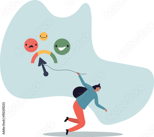 Performance rating or customer feedback, credit score or satisfaction measurement,human life and situation.