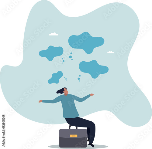 Too many thinking ideas, overwhelmed issues or busy problem to be solved,human life and situation.