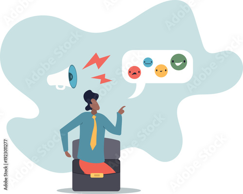 Customer satisfaction survey, service quality feedback, rating or opinion, user experience emoticon,human life and situation.