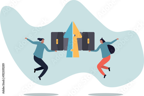 Merger and Acquisitions, partnership or work together, success puzzle, growth solution or cooperation,human life and situation.