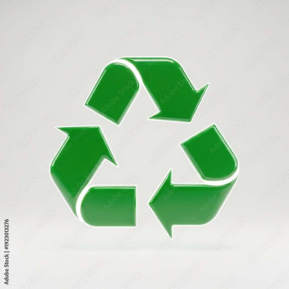 Obraz premium Green Recycling Symbol