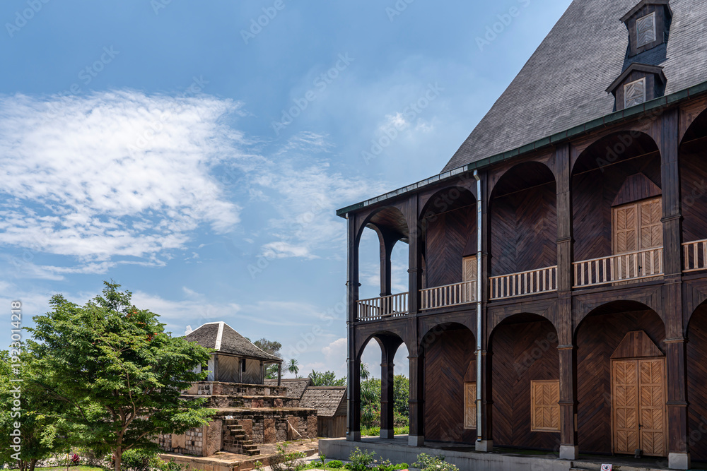 Fototapeta premium Madagascar, part of the former Queen's palace, in Antananarivo, the Rova Palace 