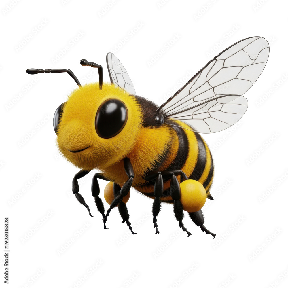 Fototapeta premium Cartoon Bee Character Illustration