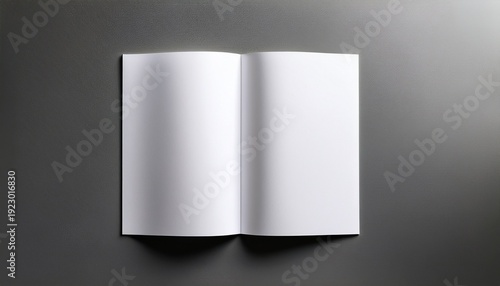 Blank Brochure Mockup Clean Minimalist Design For Presentation Or Branding