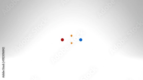 Single blue circle on a subtle white to gray gradient background