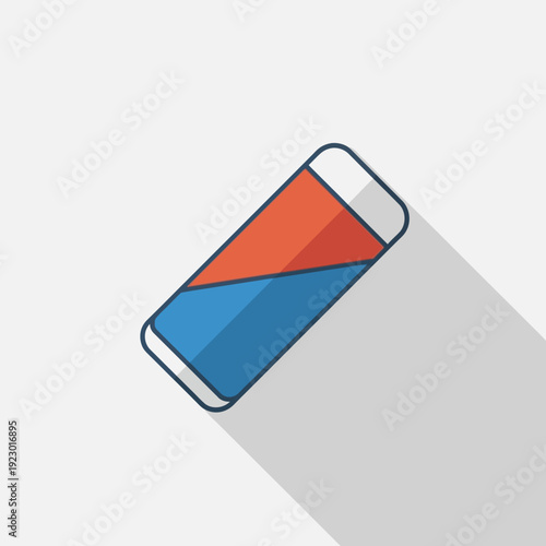 A smartphone with a list on its screen is placed on a surface, viewed from directly above in a simple graphic illustration.