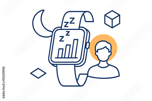 Smartwatch technology tracks sleep patterns and health data for better wellness monitoring