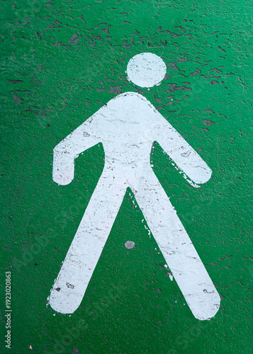 Minimalist Pedestrian Symbol
