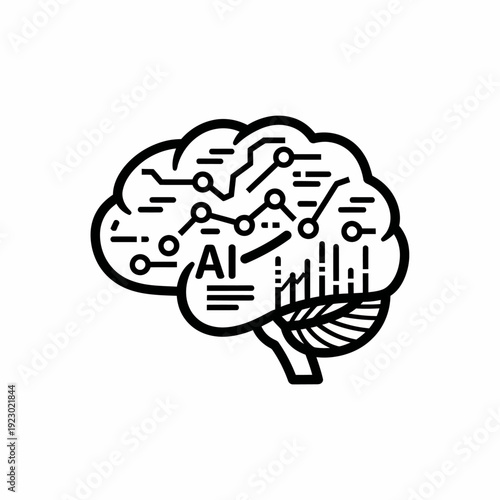 An illustrative diagram showcasing the concept of artificial intelligence