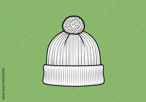 Winter Beanie Hat with Pom Pom.