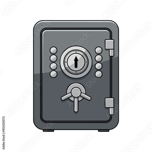 Secure Safe Deposit Box with Combination Lock