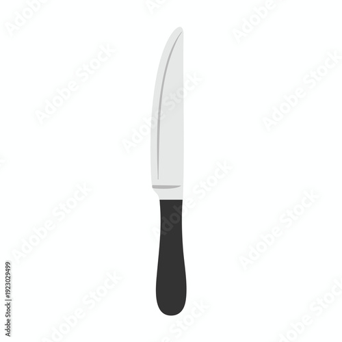 Sharp Kitchen Knife with Black Handle