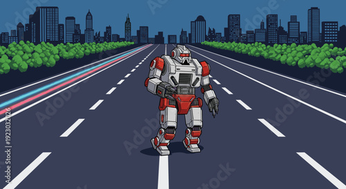 Dynamic light streaks create a modern, energetic mood. Ideal for illustrating speed, motion, or futuristic concepts in digital marketing and tech-rela