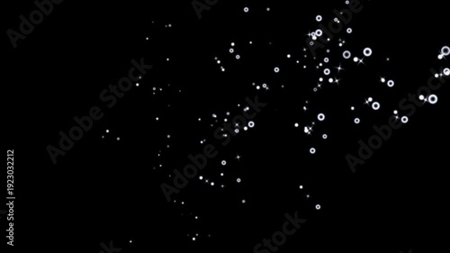 Wallpaper Mural Bubbles pop shine animation, twinkling starlight line 4k animation , blinking cartoon stars, star sparkle vector doodles, glowing light effect, retro shine movement on black screen background Torontodigital.ca