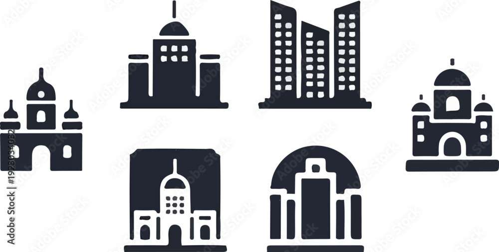 Fototapeta premium Business and finance icons charts documents and achievements