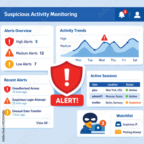 Comprehensive Monitoring of Suspicious Activities