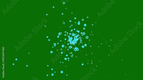 Wallpaper Mural Bubbles pop shine animation, twinkling starlight line 4k animation , blinking cartoon stars, star sparkle vector doodles, glowing light effect, retro shine movement on green screen background Torontodigital.ca
