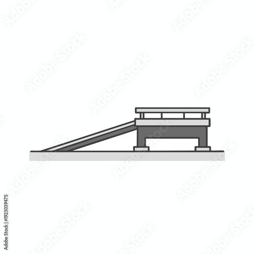 Simple Ramp Leading to Elevated Platform