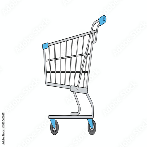 Empty Shopping Cart Illustration