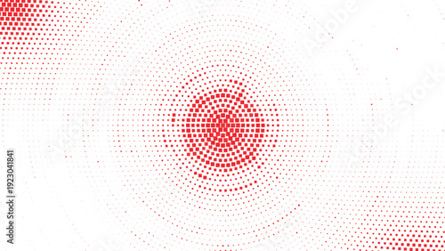 Red Radial Pixel Burst Abstract Background Vector for Bold Marketing Design, Great for advertising banners, startup landing pages, social media promotions, tech branding and dynamic web graphics