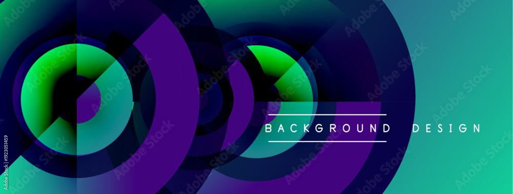 Obraz premium Abstract fluid shapes, vibrant gradients, dynamic composition. Modern design element for backgrounds, presentations, visuals.