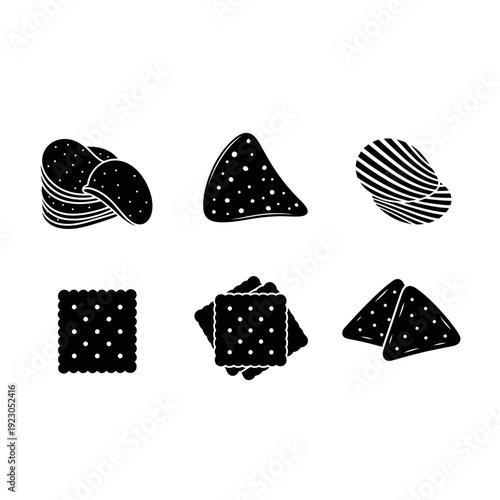 Collection of snack food icons 1.