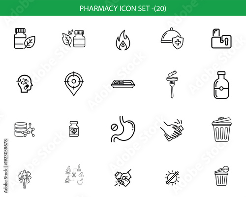 Unique icon set for designers and developers diverse symbols collection