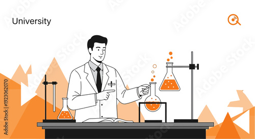 Scientist Conducting Experiment in Laboratory
