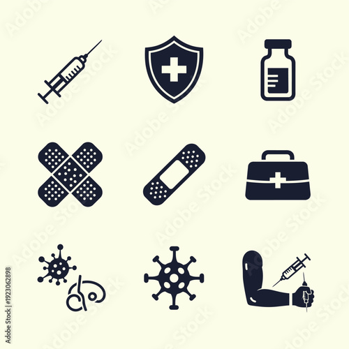 Medical Icons Set for Healthcare and Science.