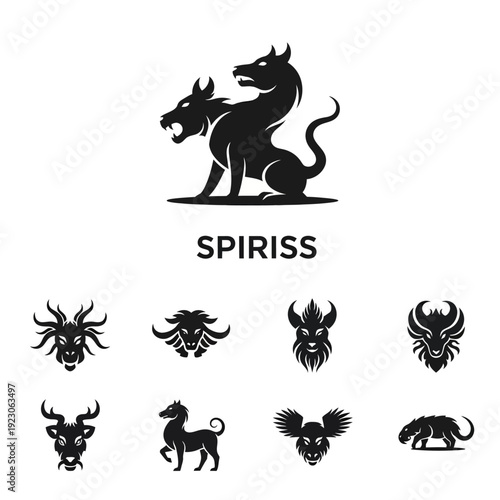 Mythological Creatures and Symbols Collection.