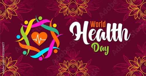 World Health Day is a global health awareness day celebrated every year on 7th April. health care medical science. vector design
health awareness concept. Flat vector illustration.