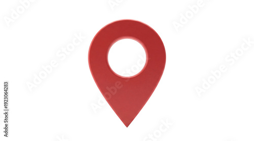 Red 3D location pin icon with a white circle in the center, symbolizing GPS, navigation, and map markers isolated PNG with Transparent Background Free Download Red 3D location pin icon with a white circle in the center, symbolizing GPS, navigation, and map markers isolated PNG with Transparent Background - GFXLoad