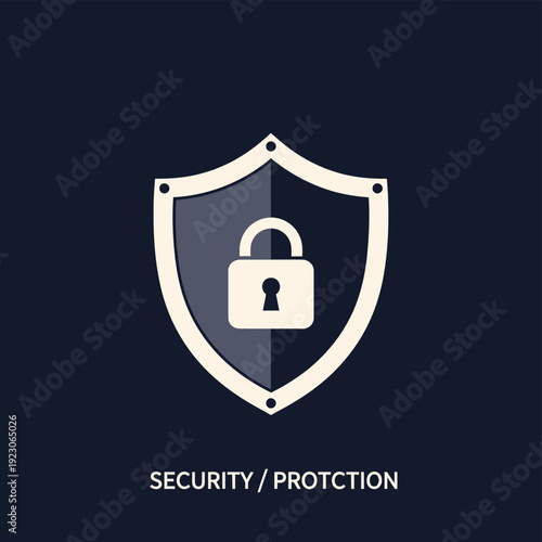 Security and Protection Shield Icon.