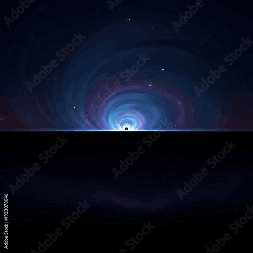 Black Hole in Deep Space.