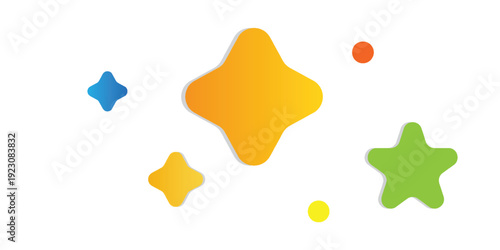 Sparkles vector flat icon isolated on white background.