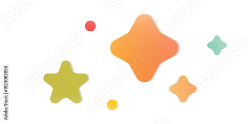 Sparkles vector flat icon isolated on white background.